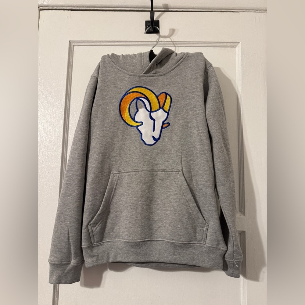 Youth Grey Rams Hoodie Size medium Retail $50 NWOT